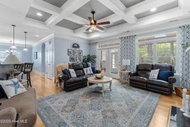 Discover this stunning 4-bedroom, 3-bath custom Craftsman home on Carolina National Golf Club in North Carolina - for sale on GolfHomes.com, golf home, golf lot