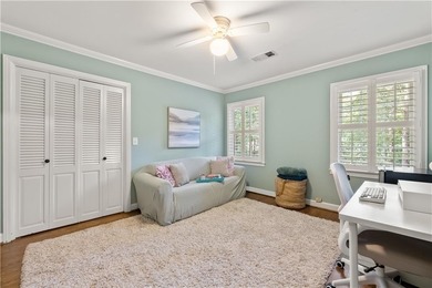 Beautifully situated on a peaceful +/-1.2-acre lot in one of on North Fulton Golf Course in Georgia - for sale on GolfHomes.com, golf home, golf lot