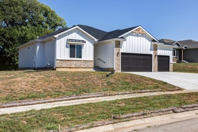 New construction by Drippe Homes, Inc. Situated on a nice-sized on Salina Municipal Golf Course in Kansas - for sale on GolfHomes.com, golf home, golf lot