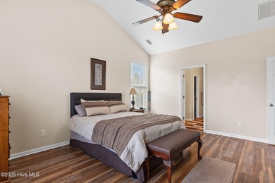 Beautiful 4 bedroom, 3 bath home with a courtyard garage entry on Crow Creek Golf Club in North Carolina - for sale on GolfHomes.com, golf home, golf lot