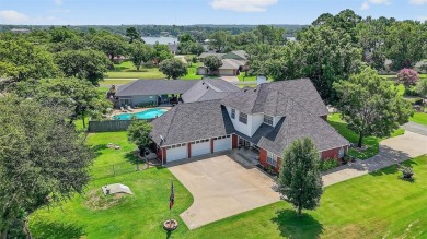 Location, location, location! This custom two-story brick home on Lake Kiowa Golf Course in Texas - for sale on GolfHomes.com, golf home, golf lot
