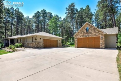 Stunning Stucco and Stone Rancher with Detached Garage/Workshop on Woodmoor Pines Country Club in Colorado - for sale on GolfHomes.com, golf home, golf lot