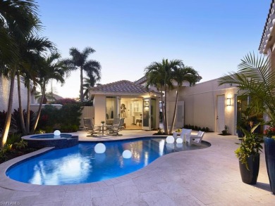 This exquisite villa, masterfully renovated in 2023 by The on Club at Pelican Bay Golf Course in Florida - for sale on GolfHomes.com, golf home, golf lot