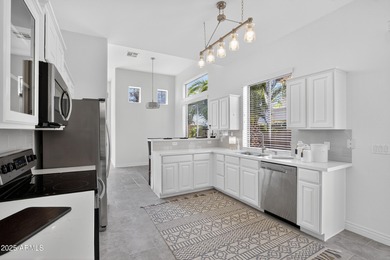 Discover this truly move-in-ready, highly upgraded home set on a on Tuscany Falls At Pebble Creek in Arizona - for sale on GolfHomes.com, golf home, golf lot