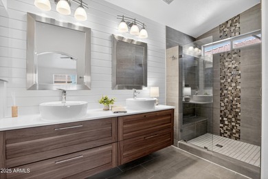 Discover this truly move-in-ready, highly upgraded home set on a on Tuscany Falls At Pebble Creek in Arizona - for sale on GolfHomes.com, golf home, golf lot