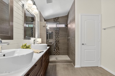 Discover this truly move-in-ready, highly upgraded home set on a on Tuscany Falls At Pebble Creek in Arizona - for sale on GolfHomes.com, golf home, golf lot