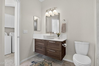 Discover this truly move-in-ready, highly upgraded home set on a on Tuscany Falls At Pebble Creek in Arizona - for sale on GolfHomes.com, golf home, golf lot