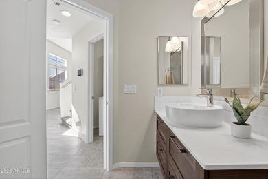 Discover this truly move-in-ready, highly upgraded home set on a on Tuscany Falls At Pebble Creek in Arizona - for sale on GolfHomes.com, golf home, golf lot