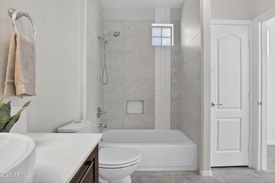 Discover this truly move-in-ready, highly upgraded home set on a on Tuscany Falls At Pebble Creek in Arizona - for sale on GolfHomes.com, golf home, golf lot