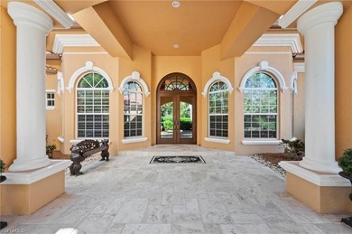 Discover refined living in this custom-built, two-story estate on Naples National Golf Club in Florida - for sale on GolfHomes.com, golf home, golf lot