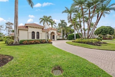 Drive up to the wide circular paved driveway surrounded by lush on Wildcat Run Golf and Country Club in Florida - for sale on GolfHomes.com, golf home, golf lot