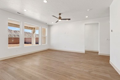 Stunning 5-bedroom home (primary on main) with office/den on Copper Rock Golf Course in Utah - for sale on GolfHomes.com, golf home, golf lot