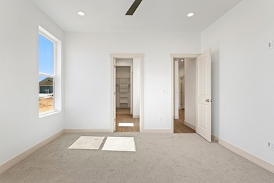 Stunning 5-bedroom home (primary on main) with office/den on Copper Rock Golf Course in Utah - for sale on GolfHomes.com, golf home, golf lot