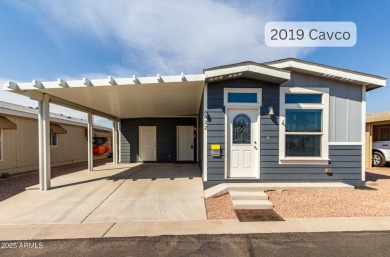 Lot Rent is PAID through Feb 2026!!  Immaculate, 2019 Cavco home on Viewpoint Golf Resort in Arizona - for sale on GolfHomes.com, golf home, golf lot