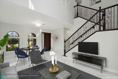 ZEN CONTEMPORARY 6 BED 4 BATH. OVERSIZED LOT, ON LAKE CUL DE SAC on Parkland Golf Club in Florida - for sale on GolfHomes.com, golf home, golf lot