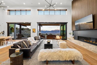 Perched on a private, sweeping 180-degree view lot on the on Red Ledges Golf Club in Utah - for sale on GolfHomes.com, golf home, golf lot