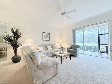 Hard-to-find FIRST-FLOOR 2BR + DEN / 2BA Veranda with garage in on Naples Heritage Golf and Country Club in Florida - for sale on GolfHomes.com, golf home, golf lot