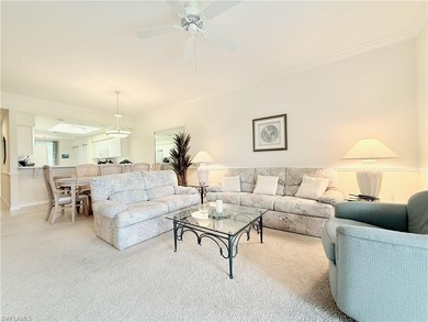 Hard-to-find FIRST-FLOOR 2BR + DEN / 2BA Veranda with garage in on Naples Heritage Golf and Country Club in Florida - for sale on GolfHomes.com, golf home, golf lot