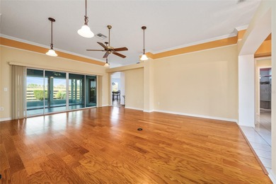 Located in The Village of Santo Domingo, this three-bedroom on El Diablo Executive Golf Course in Florida - for sale on GolfHomes.com, golf home, golf lot