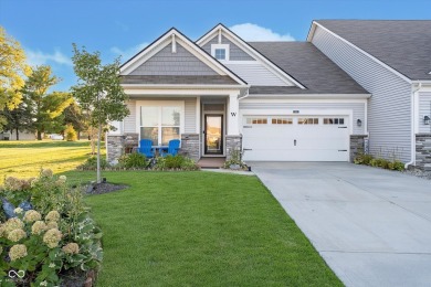 Newer ranch patio home with open floor plan and large patio on Bear Slide Golf Club in Indiana - for sale on GolfHomes.com, golf home, golf lot