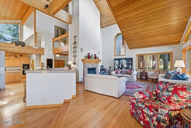 Hidden beneath a canopy of mature trees in Thaynes Canyon Park on Park City Golf Course in Utah - for sale on GolfHomes.com, golf home, golf lot