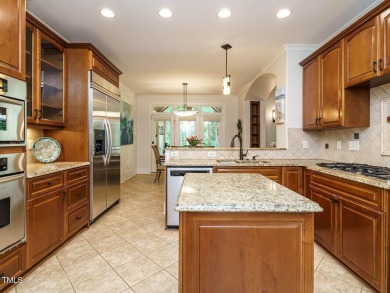 Experience refined living in this custom 4-bdrm/3-bath tucked on The Preserve At Jordan Lake Golf Club in North Carolina - for sale on GolfHomes.com, golf home, golf lot