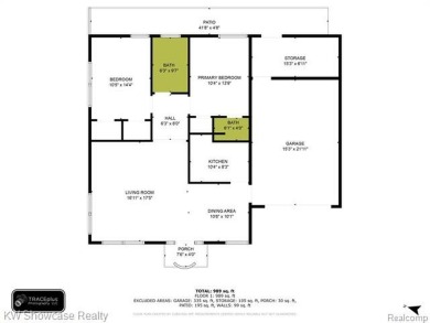 LOCATION LOCATION, CLEAN UPDATED 2 BDRM, 2 BATH, RANCH IN on Bay Pointe Golf Club in Michigan - for sale on GolfHomes.com, golf home, golf lot