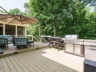 Experience refined living in this custom 4-bdrm/3-bath tucked on The Preserve At Jordan Lake Golf Club in North Carolina - for sale on GolfHomes.com, golf home, golf lot