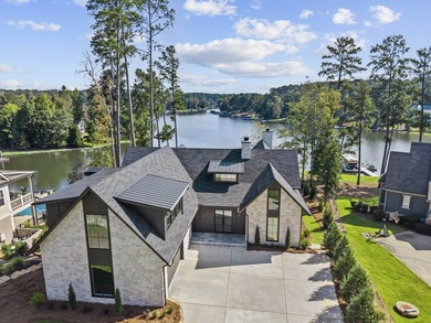 MODERN CALIFORNIA-INSPIRED LAKEFRONT RETREAT WITH POOL | Built on Harbor Club Golf and Country Club in Georgia - for sale on GolfHomes.com, golf home, golf lot