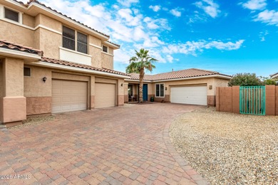 Beautiful gated home with a stunning backyard offering panoramic on Palm Valley Golf Club  in Arizona - for sale on GolfHomes.com, golf home, golf lot