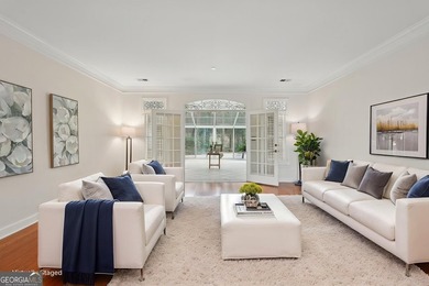 Designed for comfort, privacy, and flexibility, this rare ranch on Brookstone Golf and Country Club in Georgia - for sale on GolfHomes.com, golf home, golf lot