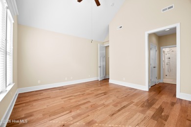 Discover this beautiful, low-maintenance patio home by Hagood on Compass Pointe Golf Course in North Carolina - for sale on GolfHomes.com, golf home, golf lot