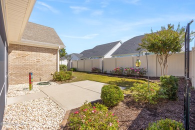 Discover this beautiful, low-maintenance patio home by Hagood on Compass Pointe Golf Course in North Carolina - for sale on GolfHomes.com, golf home, golf lot