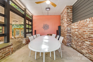 Access this beautifully remodeled Wright-inspired midcentury on Tryon Country Club in North Carolina - for sale on GolfHomes.com, golf home, golf lot