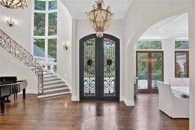 Stunning European-inspired estate nestled on a private, gated on Bobby Jones Golf Club in Georgia - for sale on GolfHomes.com, golf home, golf lot