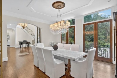 Stunning European-inspired estate nestled on a private, gated on Bobby Jones Golf Club in Georgia - for sale on GolfHomes.com, golf home, golf lot