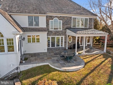 Stunning stone colonial with unobstructed views overlooking on Applebrook Golf Club in Pennsylvania - for sale on GolfHomes.com, golf home, golf lot
