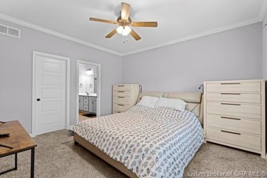 2021 Prestwick Place boasts a 4-bedroom, 3-bathroom home with 2 on Champions Pointe Golf Course in Indiana - for sale on GolfHomes.com, golf home, golf lot