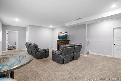 2021 Prestwick Place boasts a 4-bedroom, 3-bathroom home with 2 on Champions Pointe Golf Course in Indiana - for sale on GolfHomes.com, golf home, golf lot