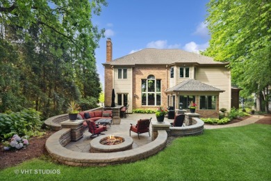 This EXQUISITE all-brick home is nestled on Signature Hole #3 of on Royal Fox Country Club in Illinois - for sale on GolfHomes.com, golf home, golf lot