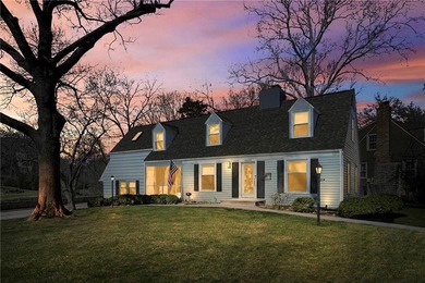 Located in Fairway's Golden Triangle, this traditional Cape Cod on Mission Hills Country Club in Kansas - for sale on GolfHomes.com, golf home, golf lot