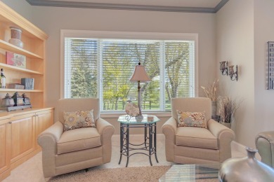 This Exceptional Twin Home sits on a picturesque lot overlooking on Emerald Hills Golf Club in Iowa - for sale on GolfHomes.com, golf home, golf lot