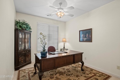 Make this magnificent Treviso model with enchanting water views on Tuscany Falls At Pebble Creek in Arizona - for sale on GolfHomes.com, golf home, golf lot