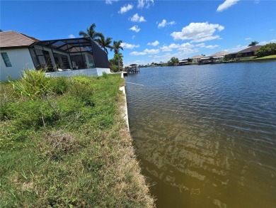 Nice and Cleared GULF ACCESS LOT with a NEW SEAWALL in place on Burnt Store Golf Club in Florida - for sale on GolfHomes.com, golf home, golf lot