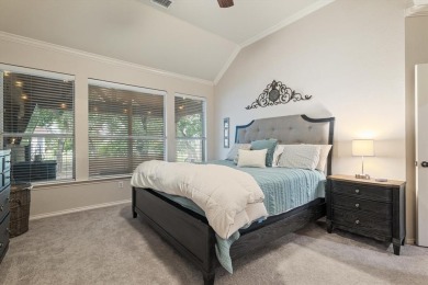 Enjoy your morning coffee on the covered patio while taking in on Ridgeview Ranch Golf Club in Texas - for sale on GolfHomes.com, golf home, golf lot
