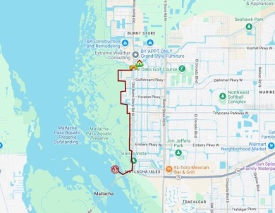 Nice and Cleared GULF ACCESS LOT with a NEW SEAWALL in place on Burnt Store Golf Club in Florida - for sale on GolfHomes.com, golf home, golf lot