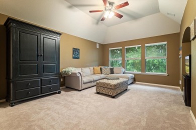Enjoy your morning coffee on the covered patio while taking in on Ridgeview Ranch Golf Club in Texas - for sale on GolfHomes.com, golf home, golf lot