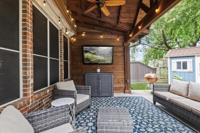 Enjoy your morning coffee on the covered patio while taking in on Ridgeview Ranch Golf Club in Texas - for sale on GolfHomes.com, golf home, golf lot