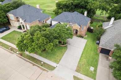 Enjoy your morning coffee on the covered patio while taking in on Ridgeview Ranch Golf Club in Texas - for sale on GolfHomes.com, golf home, golf lot