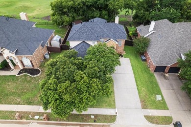 Enjoy your morning coffee on the covered patio while taking in on Ridgeview Ranch Golf Club in Texas - for sale on GolfHomes.com, golf home, golf lot